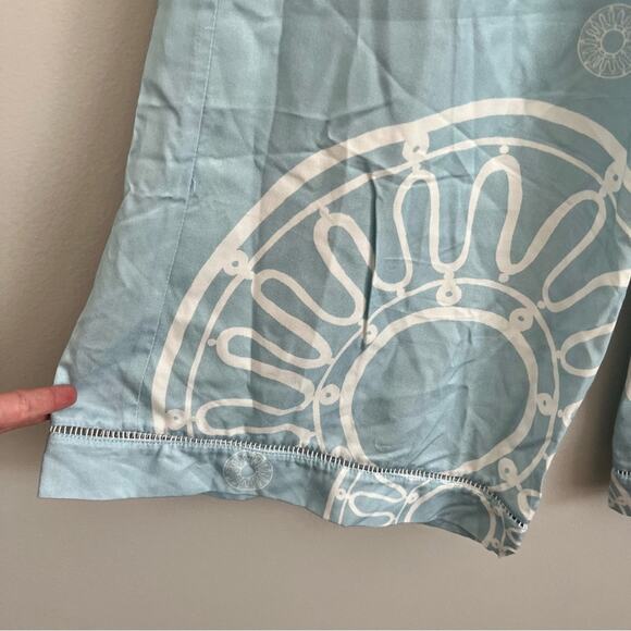 Themis Z Women’s Sky Blue Aztec Wide Leg Viscose Pull On Beachy Pants Medium 38 - Picture 3 of 8